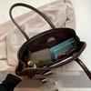 Vintage Solide Schultertasche Retro Niedrige Armhandtasche Handtasche Und Damenmode Baguette-Handtasche