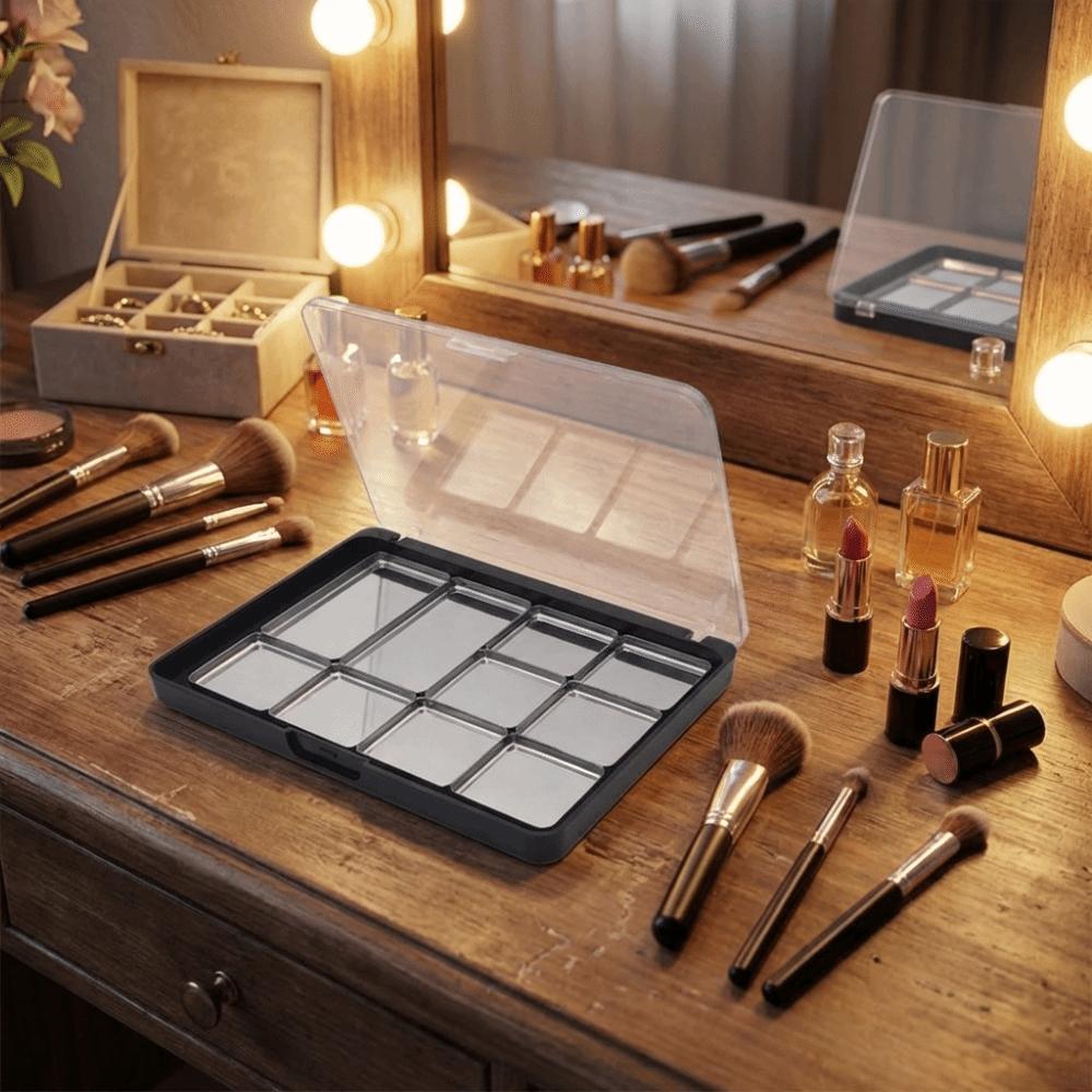 Przenośny pudełko do dozowania makijażu DIY Profesjonalny dysk z cieniami do powiek do samodzielnego montażu Wizażysta
