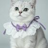 Cat and Dog Lace Bow Bib with Bell - Cute Pet Scarf Decoration