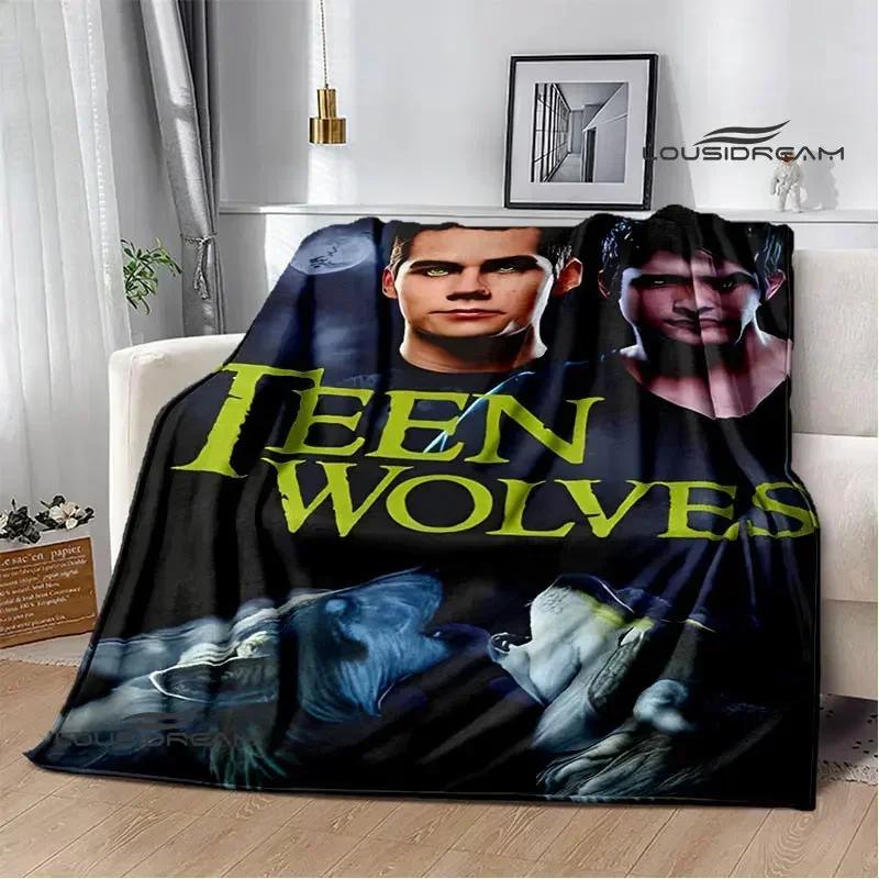 Film Teen Wolf bedruckte Decken Picknickdecke Warme Decke Weich und bequem Decke für Zuhause und Reise Bettwäsche Geburtstagsgeschenk