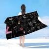 Boykisser Silly cartoon Microfiber Printed Beach Towel Mountain Climbing Yoga Beach Swimming Running Absorbent Soft Towel