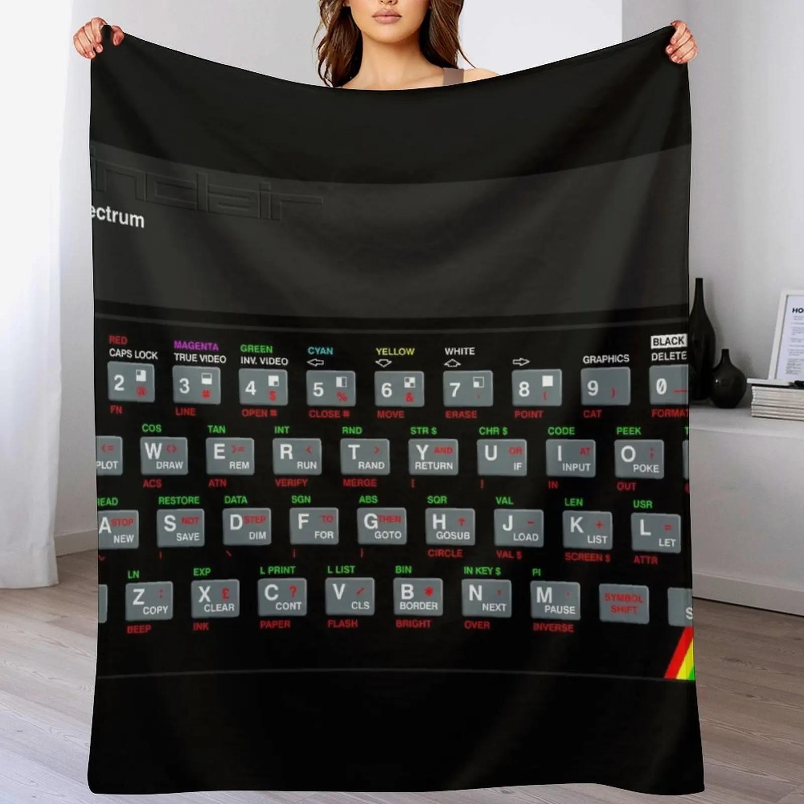 ZX Spectrum Throw Blanket Soft Solid Color Blanket for Couch Bed 75X95CM