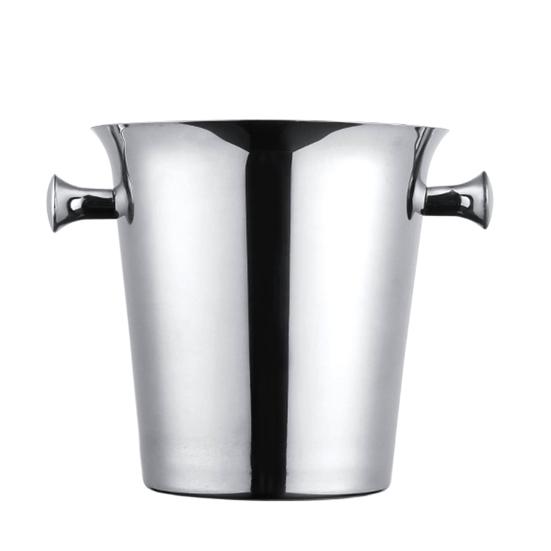 

Stainless Steel Ice Bucket for Wine Champagne 2/5L Heavy-Duty Insulated Wine Cooler for Bars Hotels Parties Rust-Proof Thickened Barrel A