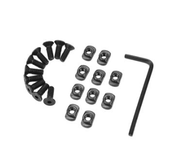 10Pcs M-LOK Screw and Nut Replacement Rails T-Nut Screw Replacement Set for MLOK Handguard Rail Sections Hunting Gun Accessories
