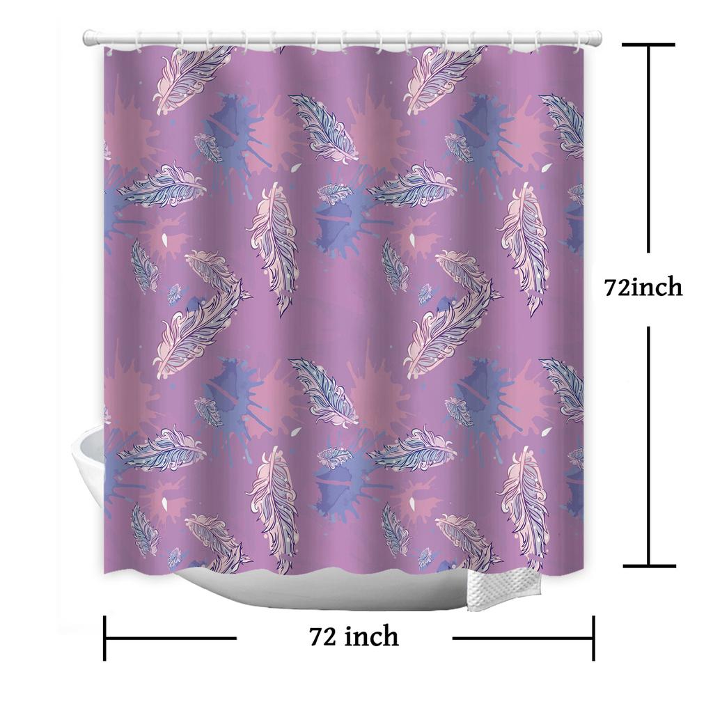 JINRUN Badezimmer verdickter wasserdichter Vorhang, schimmelfester Duschvorhang, Duschtrennwand-Vorhang, Duschvorhang, Badezimmer-Vorhang, kostenlose Perforation