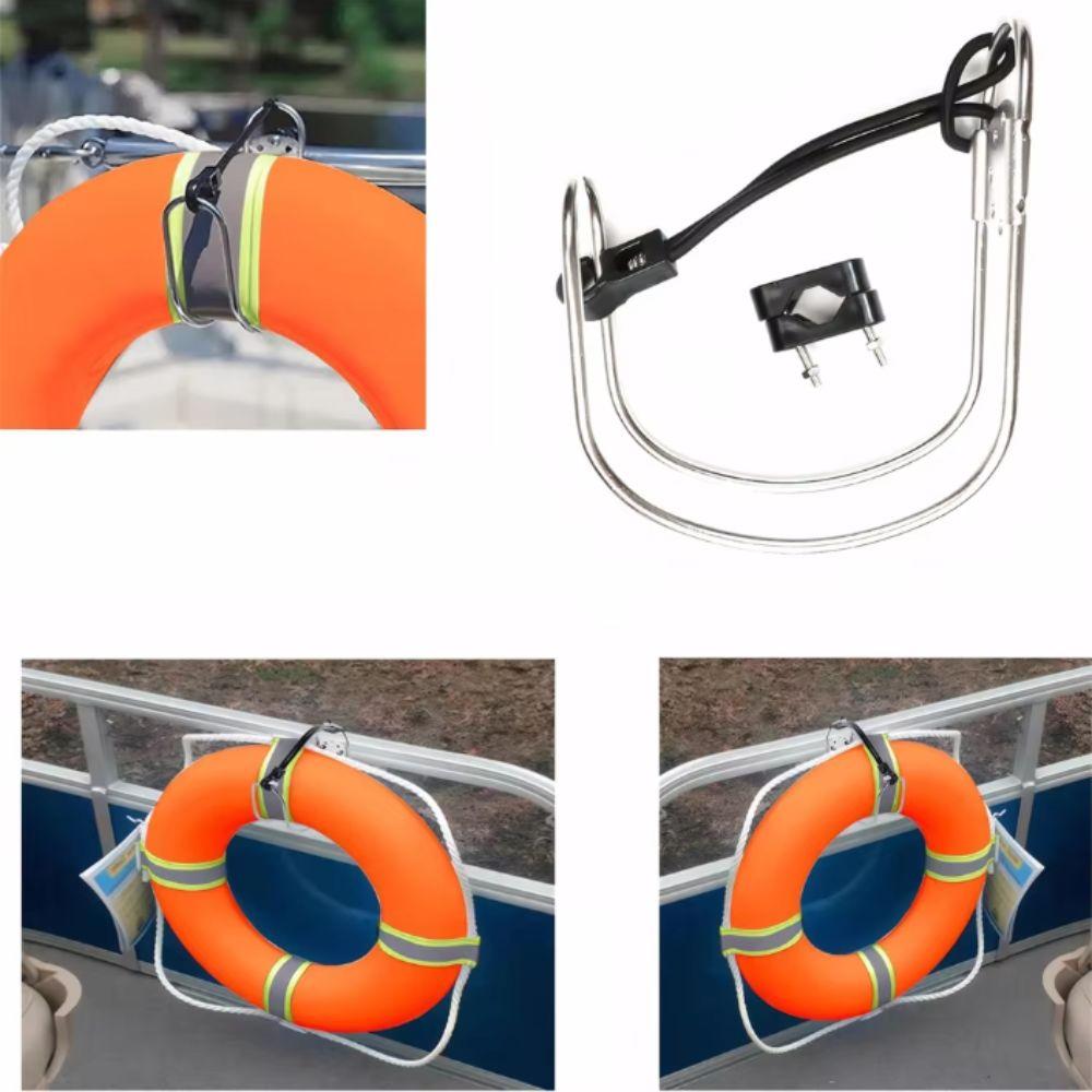 Marine Grade Life Ring Holder Stainless Steel 304 Buoy Bracket Lifebuoy Bracket  Ship