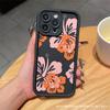 Literary painting small floral flower for iPhone11/12/13/14/15/16PRO MAX mobile phone case