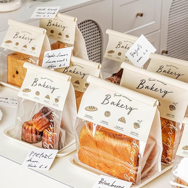 Kraft Paper Self-Sealing Toast Bread Bags