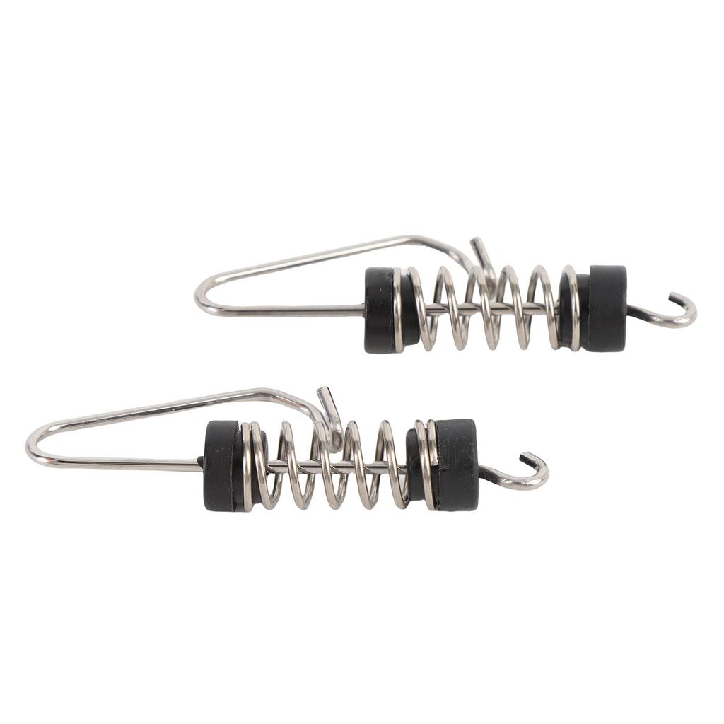 10PCS Boat Flag Clips Stainless Steel for Halyards Outrigger Lines Antennas Stern Lights Flagpole
