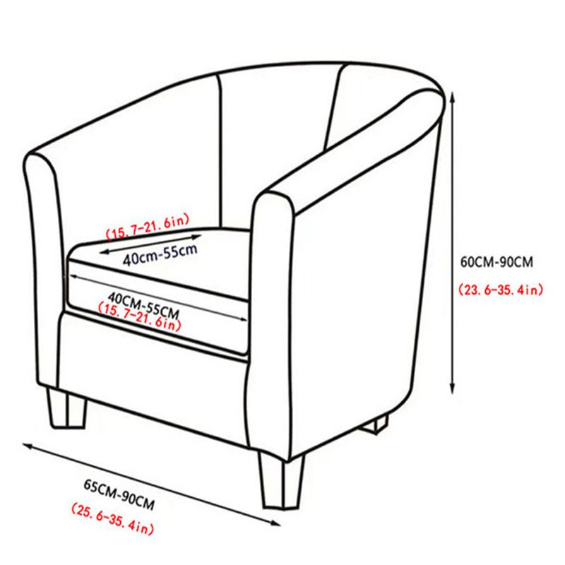 Simple Elastic Solid Semi-Circular Sofa Cover Single Couch Cover For Internet Cafes Els Stretch Dust Cover For All Seasons