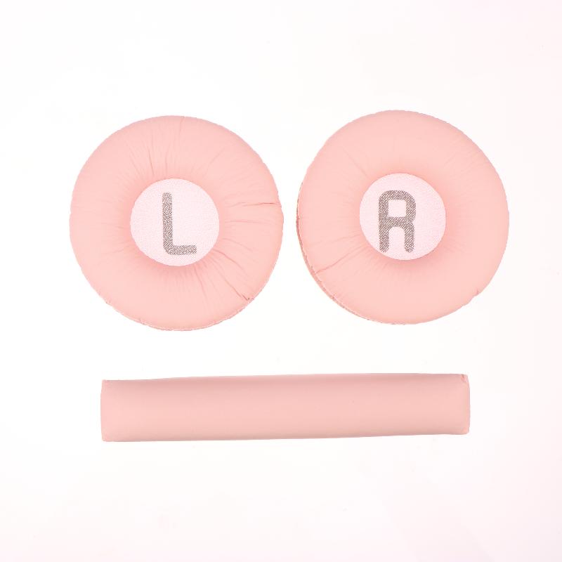 3Pcs For JBL Tune 600 T450 T450BT T500BT JR300BT 70mm Soft Leather Foam Pads Earphones Cushion Headbeam Headphones Ear Pads