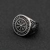 Ring Iron Warrior Men's Jewelry Viking Letter Ring Retro Ring