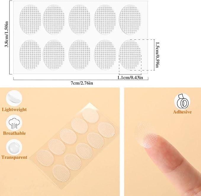 Invisible Ear Lobe Support for Earrings Earlobe Patches Earring Supporter for Heavy Earrings Support Patches Girls & Women (Pack of 30)