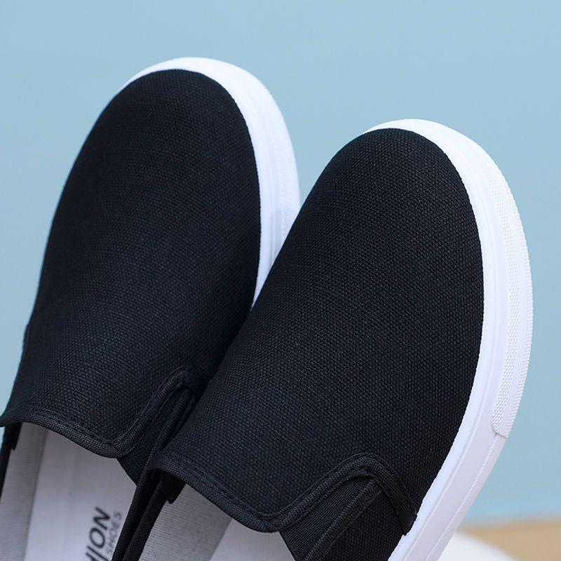 Women's White Non-Slip Slip-On Nursing Flats with Soft Sole