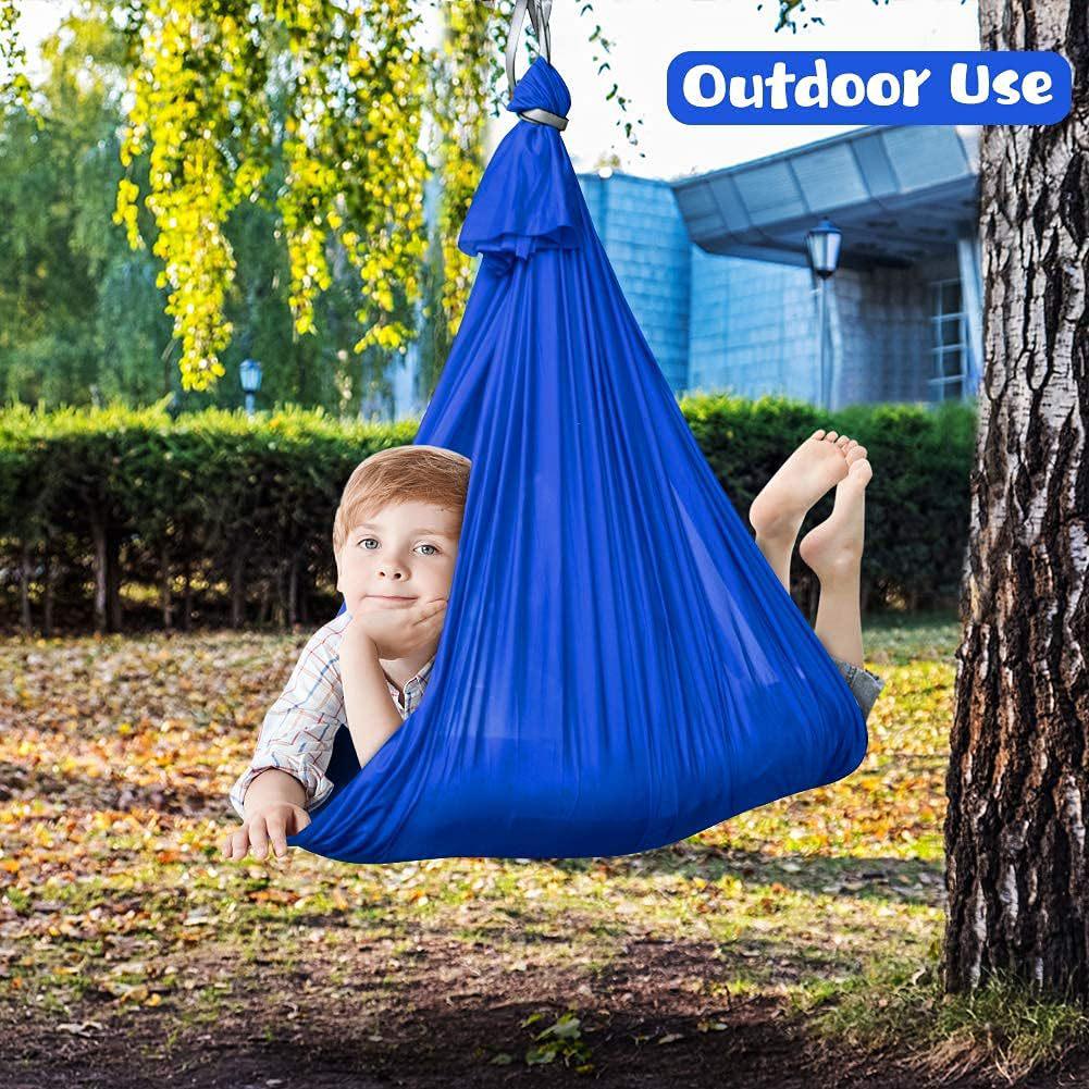 Elastic Sensory Hammock Chair for Kids - Indoor/Outdoor Swing with Accessories