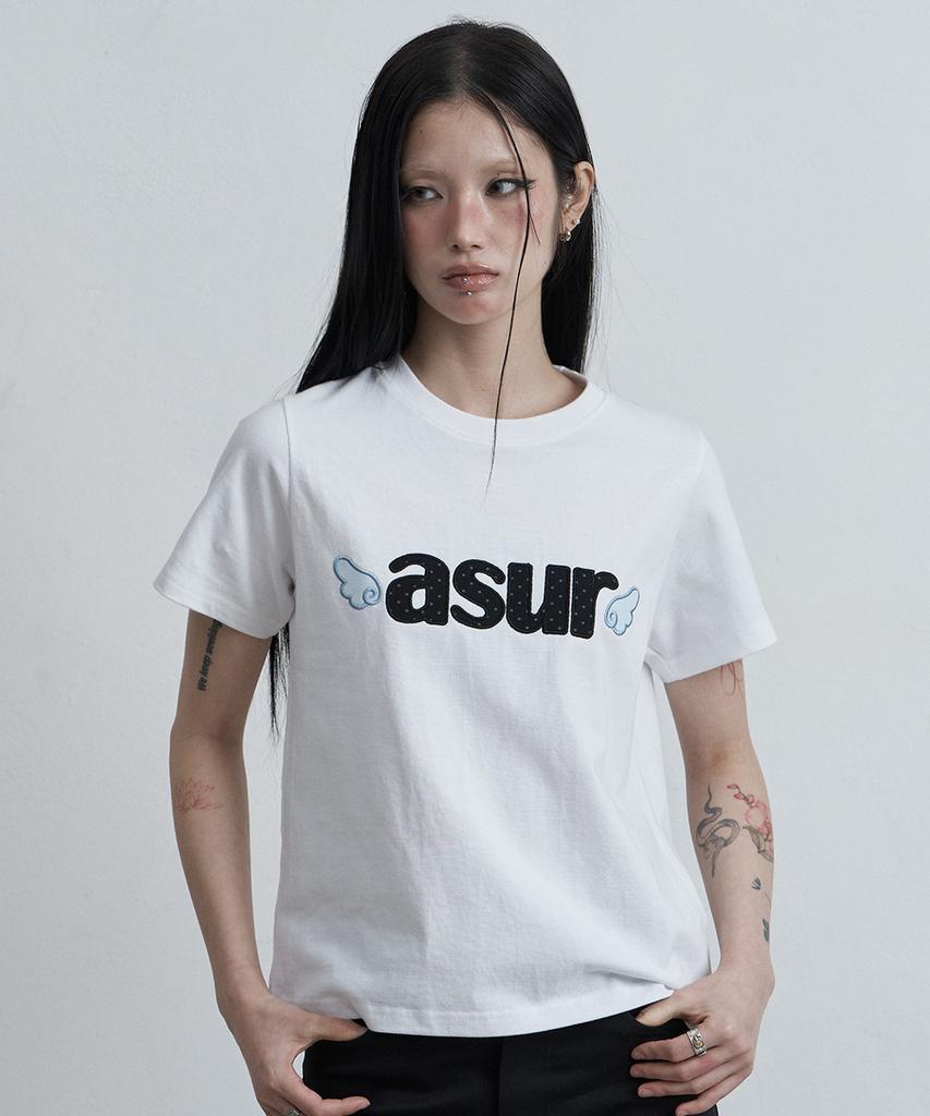 Aejeuyua Signature Angel Fit T-Shirt White
