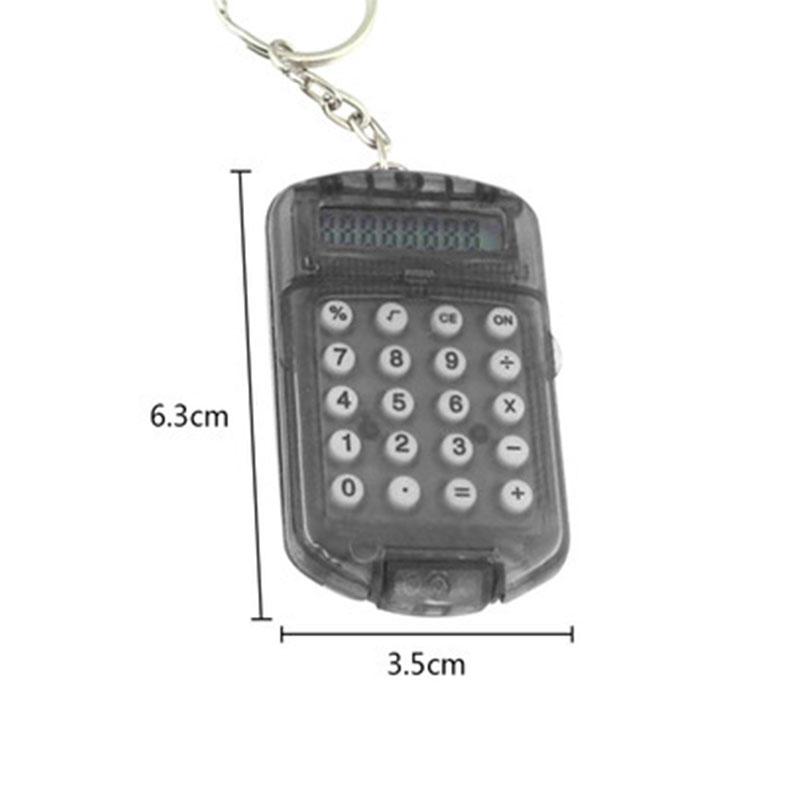 Mini-Taschenrechner, niedlicher Cartoon mit Schlüsselanhänger, 8-stellige Anzeige, tragbarer Taschenrechner