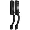 Mechanical Keyless Entry Door Lock, 2.0 Code Upgrade, 4-7 Digits Code, Double-Sided Push Button Combination Keypad Door Lock with Pull Handle, Auto