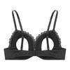 Womens Sexy Lingerie Lace Floral Sheer Hollow Out Wireless Unlined Bra Tops