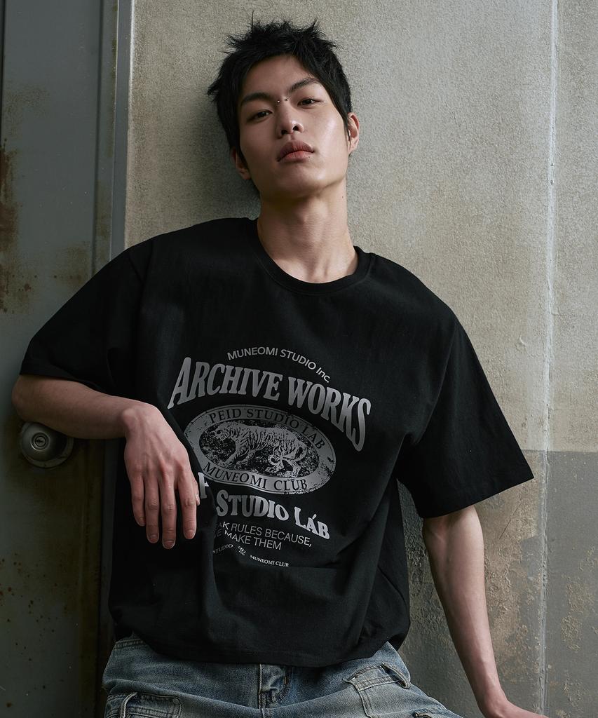 Peideu Pd Tigerworks Short Sleeve T-Shirt Black