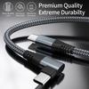 Phone Charging Cable Extra-Long Wide Compatible Stable Output Right-Angle Design Fast Charging 60W