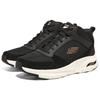 Skechers Arch Fit Men Black High Top Casual Shoes Synthetic Leather Comfortable Versatile Shock Absorbing 232403-BLK