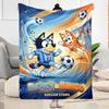Penguin Christmas Wreath Customize Text Blanket Lightweight Customizable Blanket Soft Warm Cozy Suitable for Living Room Bed Sofa Bedding