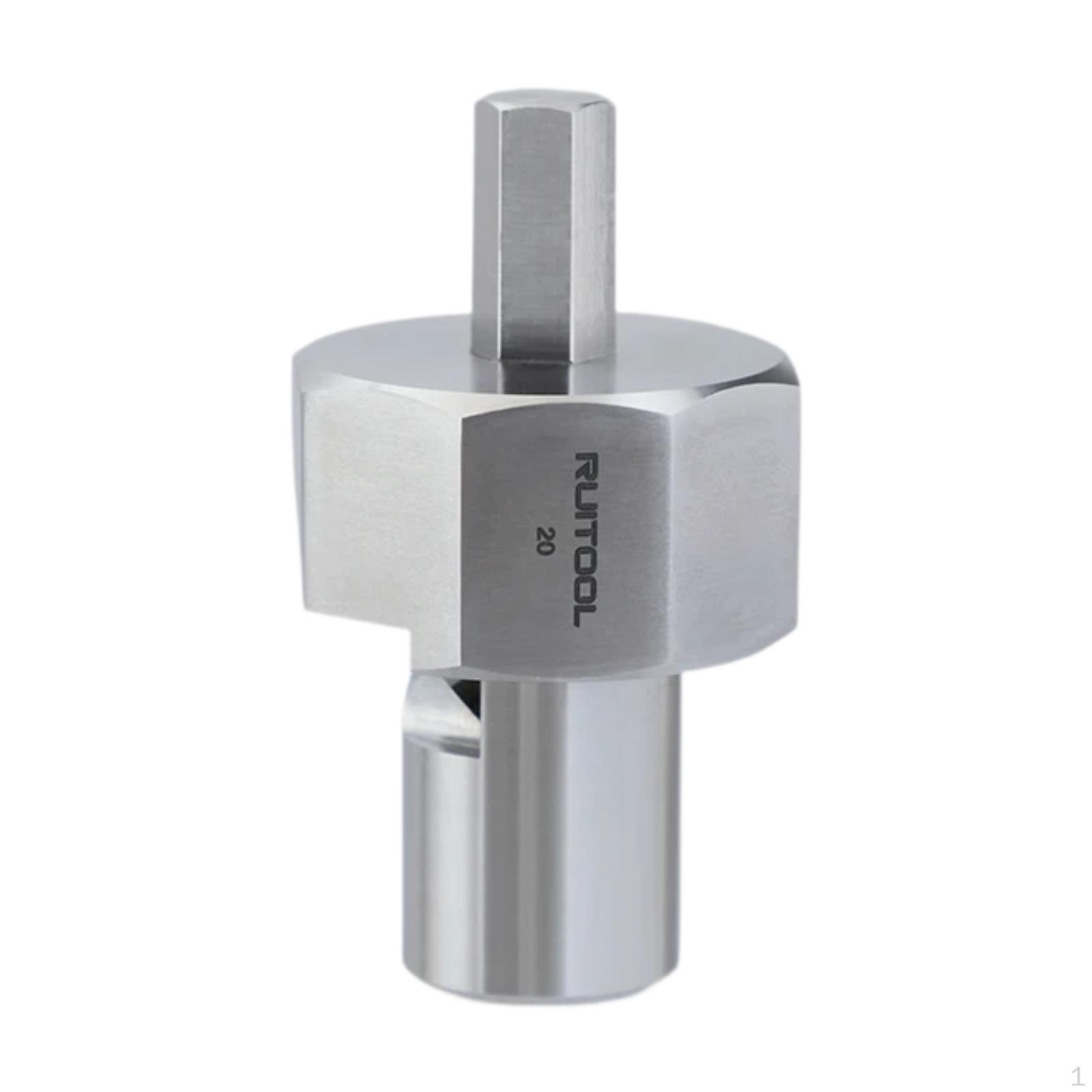 

20mm Bench Dog Hole Chamfer Reamer Woodworking Tool Polished 2.5 Long for Workbench Universal