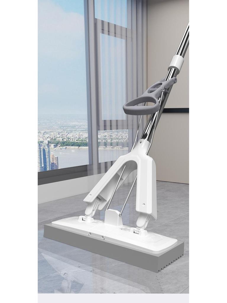 Sponge Mop 2025: Foldable PVA Hand-Free for Wet/Dry Cleaning