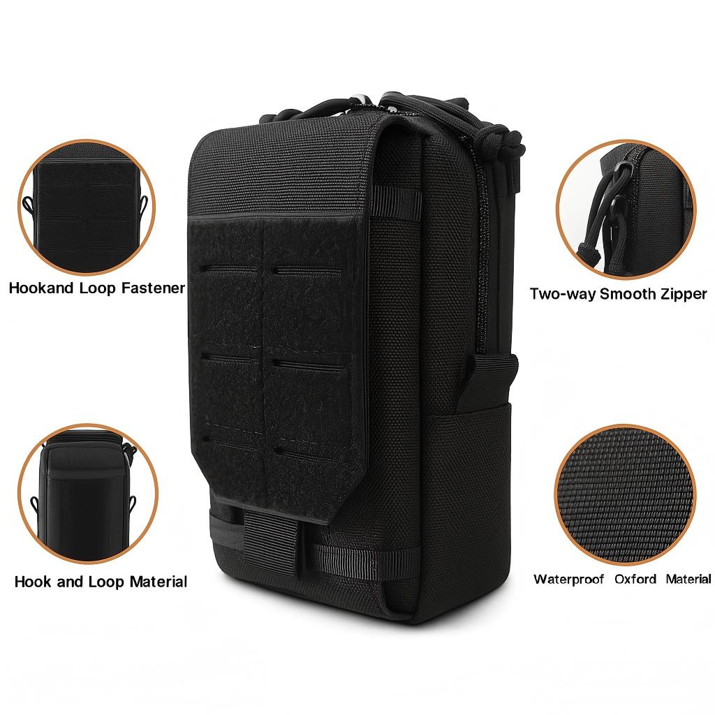 Waist Bag EDC Tool Bag Vest Pouch MobilePhone Bag Waterproof Tactical MilitarySport Hunting Belt Travel Tools