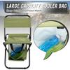 Portable Ice Chair Cooling Seat Ice Stool  Foldable Insulated Ice Pack Stool with Dual-shoulder Straps Perfect for Fishing