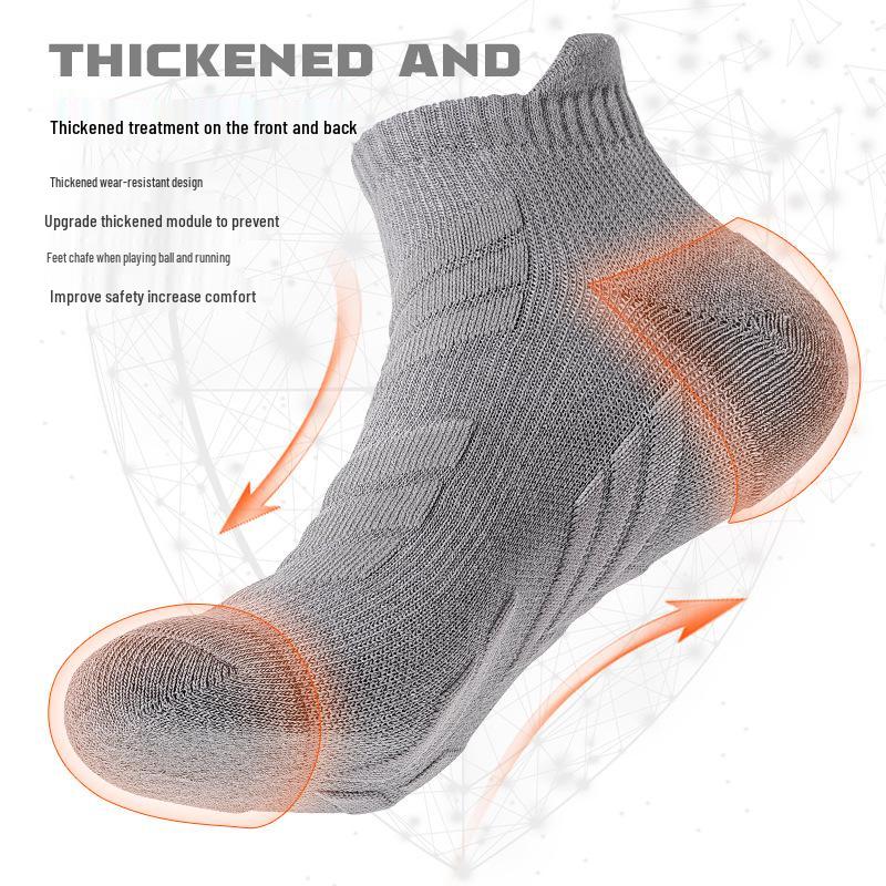 Men's Professional Anti-Odor Sports Socks for Basketball, Badminton, and Summer Exercise