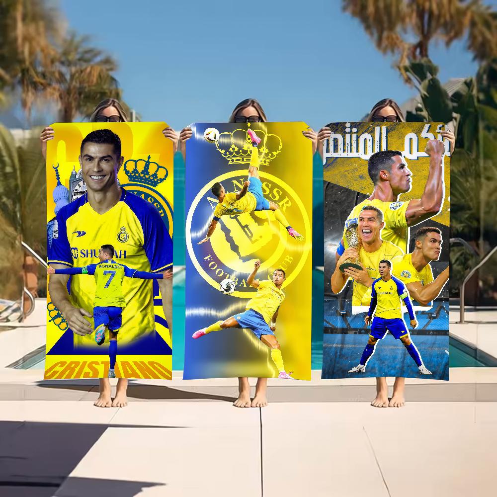 Super C-Cristiano Gwiazda R-Ronaldo-S CR7 Ręcznik Sportowy Szybkoschnący Sprzęt Turystyczny Kempingowy Odporny na Piasek Miękki Lekki Duży Ręcznik Plażowy