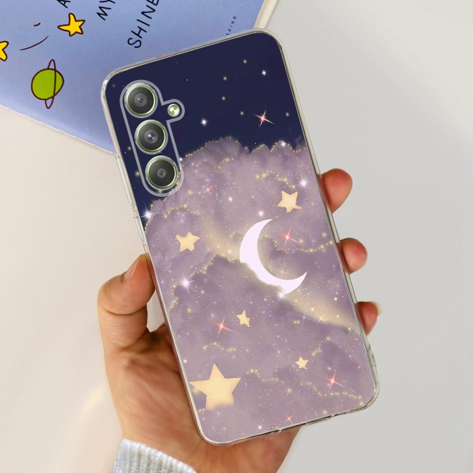 For Samsung Galaxy A54 Case A546B SM-A546B Cute Astronaut Clear Silicone Soft Phone Cover For Samsung A54 5G A 54 GalaxyA54 Capa