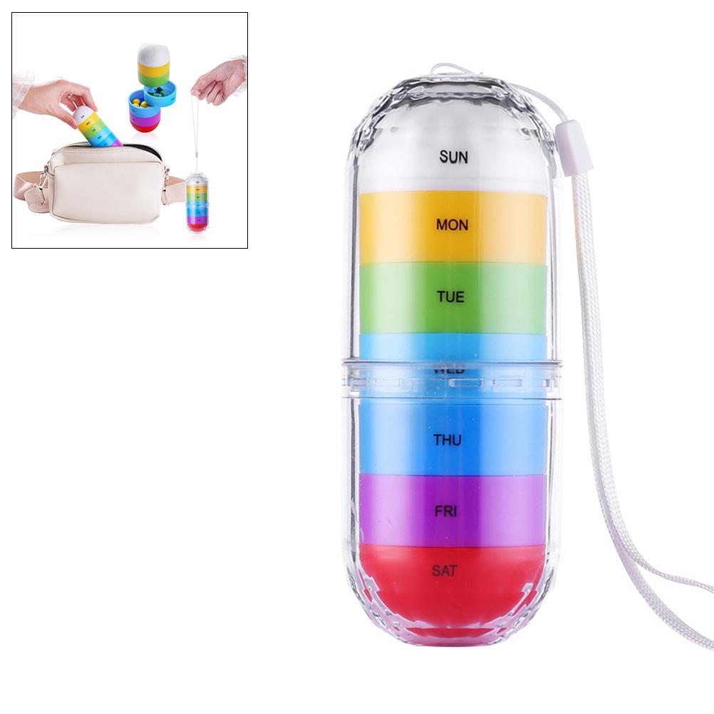 Pill Box Organizer Tablet Holder 7 Days Medicine Tablet Drug Holder Storage Box Pillbox Case Organizer Containers