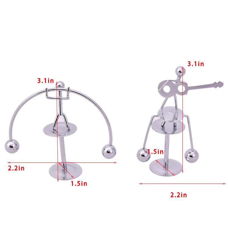 Pendel Cradle Science Physics Balance Toy Rustfritt stål Newton Educational