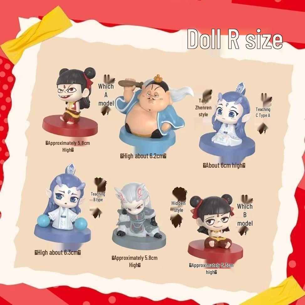 Nezha: Rebirth Series Blind Box Figurine - Desktop Ornament and Anime Gift