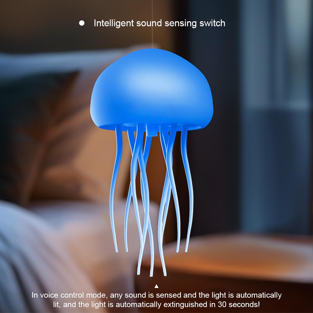 Gradient Intelligent Voice-Controlled Jellyfish Light Smart Touch Foot Bedroom Atmosphere Light Type-C Charging