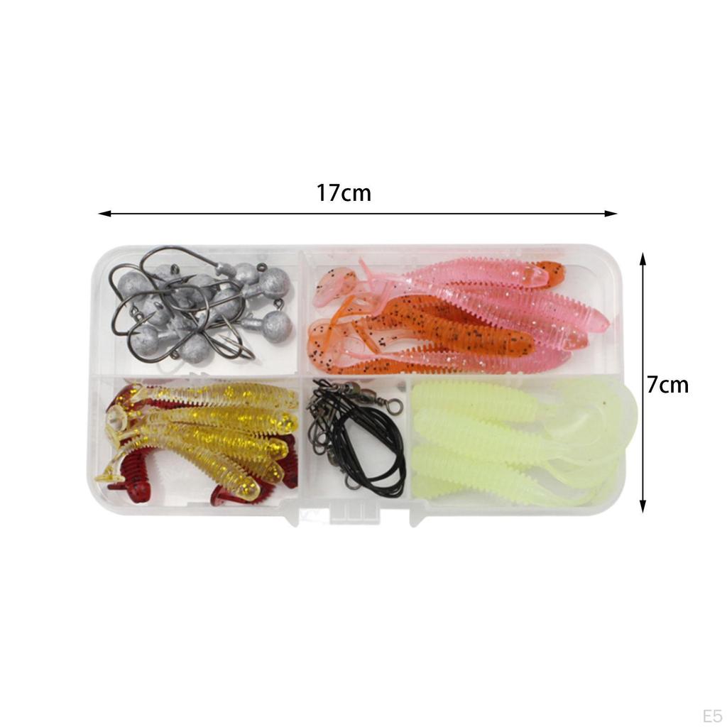 Angelköder Set Ausrüstung für Süßwasser Köder Oberflächenköder Haken