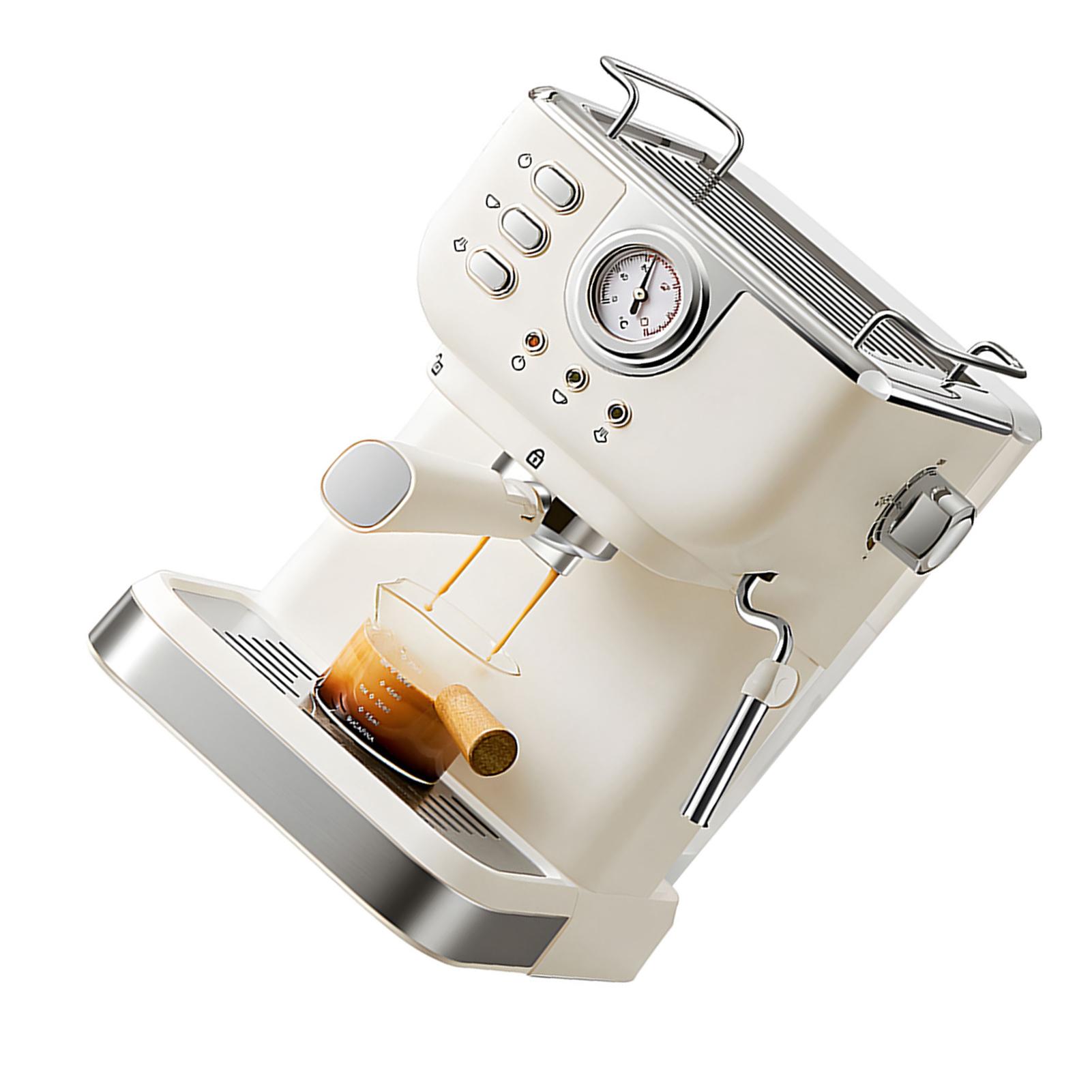 Machine à café 1050W 1,5L Grande capacité Semi-automatique Extraction haute pression 20 bars Machine à café pour la maison Cafés