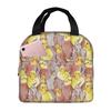 Cute Cockatiel Bird Pattern Insulated Lunch Bag for Kids School Cooler Thermal Food Box Tote Portable Lunch Boxes Container