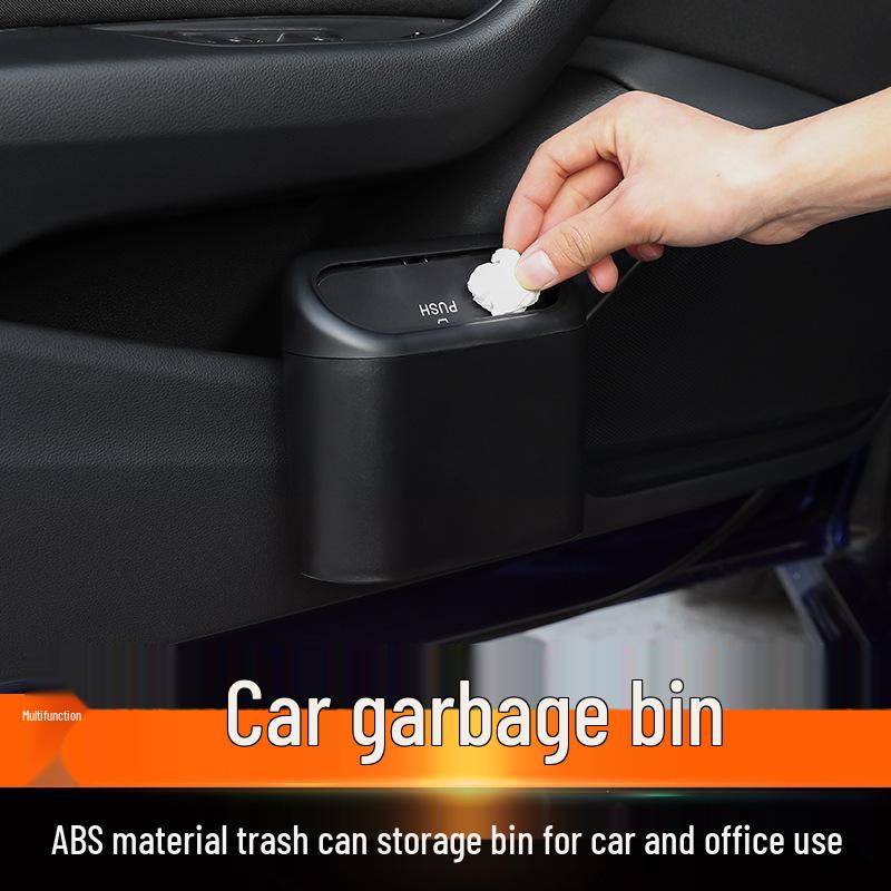 Multi-Function Hanging Car Trash Can and Storage Box