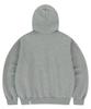 Mahagrid Mah Cut Off Applique Zip-Up Hoodie Gray(Mg2Fsmm492A)