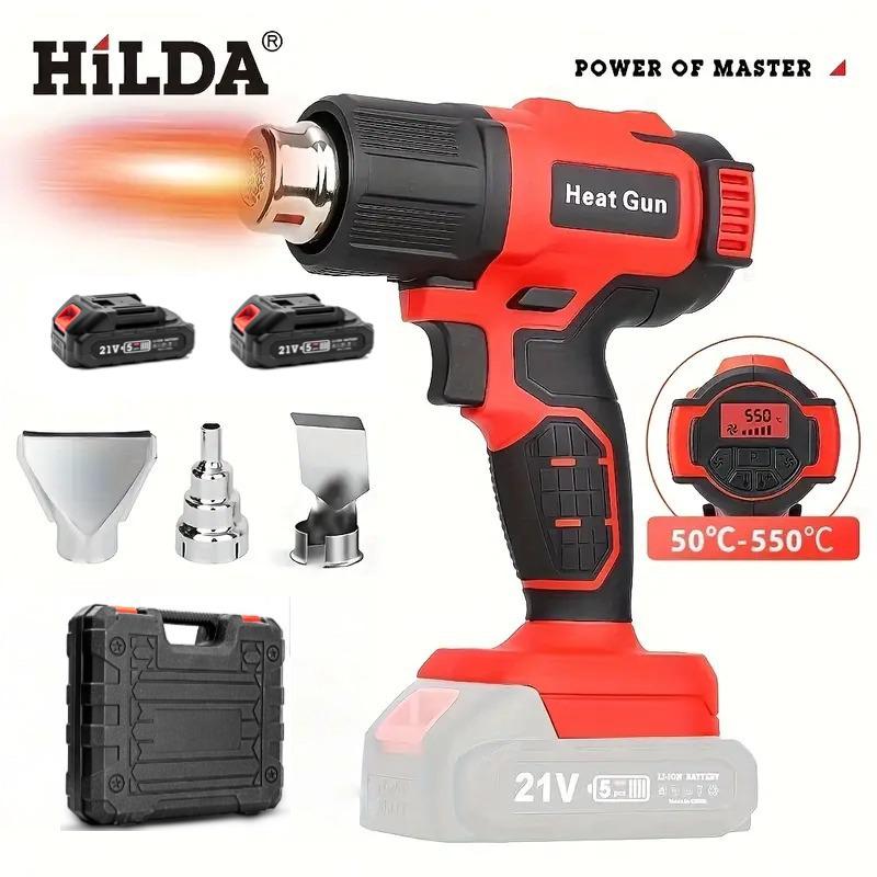 Portable Rechargeable Lithium Battery Heat Gun with Digital Display and Wireless Temperature Control