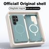 Frameless Wireless Charge Case For Samsung S25 Edge S24 FE S23 Ultra S22 Magnetic Shockproof Slim Hard PC Phone Cover