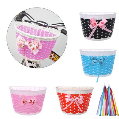 Bag Children Bicycle Storage Hanging Retro Tassels Scooter Handlebar Basket Bike Front Carrier