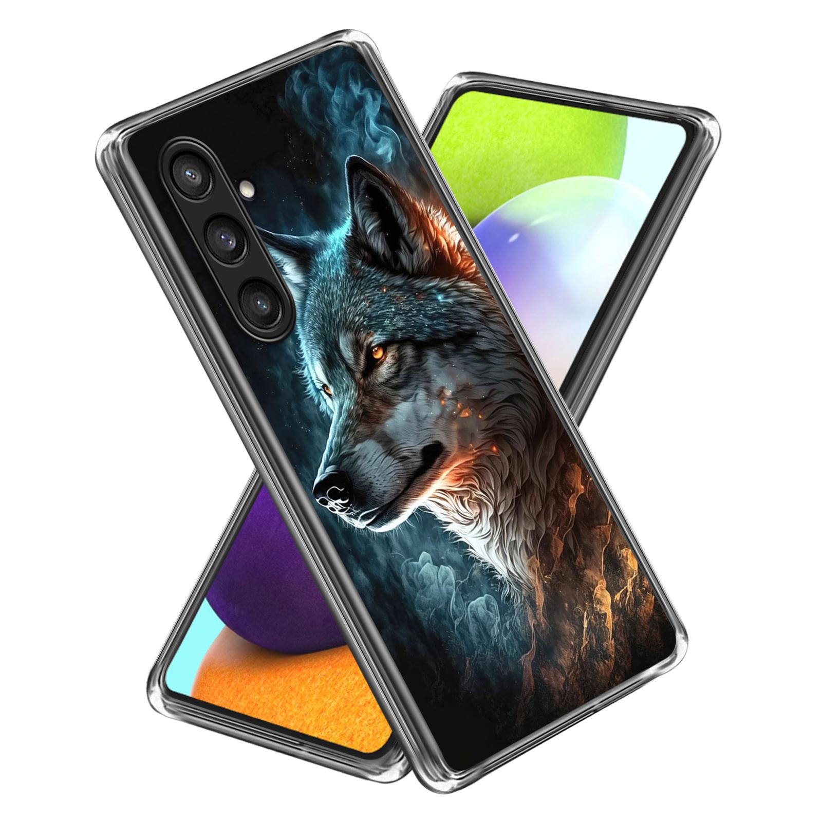 

For Samsung Galaxy S24+ Soft TPU Case Pattern Printing Slim Phone Cover B