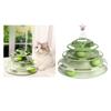 Cat Toy Interactive Roller Tracks Tower Turntable Ball with Teaser Pet Toy
