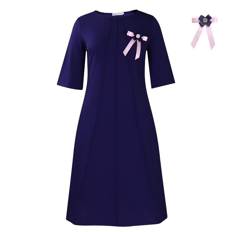 Women's New Fashion Temperament Elegant Solid Color Loose Large Size African Dress