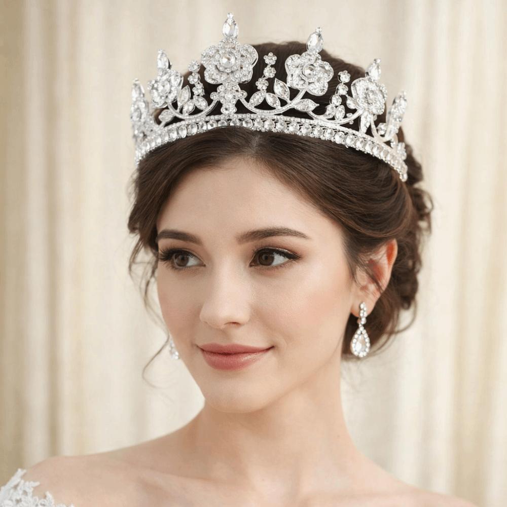 Gorgeous Baroque Queen Tiaras Sparkling Luxury Crystal Tiara Rhinestone Tiara  Party Prom